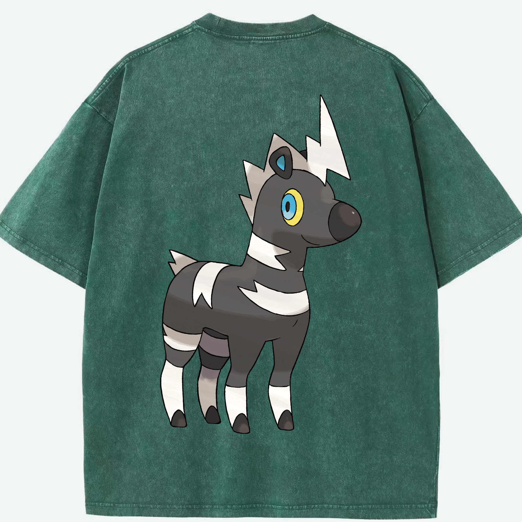 （画像用） ポケットモンスター Pokémon 綿100% ヴィンテージ風 半袖Tシャツ（背面プリント）